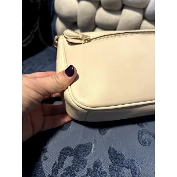 Coach Nolita Wristlet 22 with Cut Out Tea Rose Chalk Ivory - Picture 6 of 13